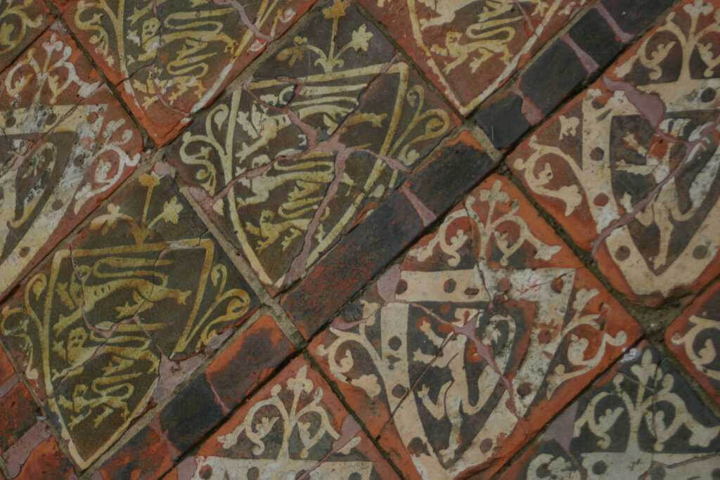Inlaid medieval tiles