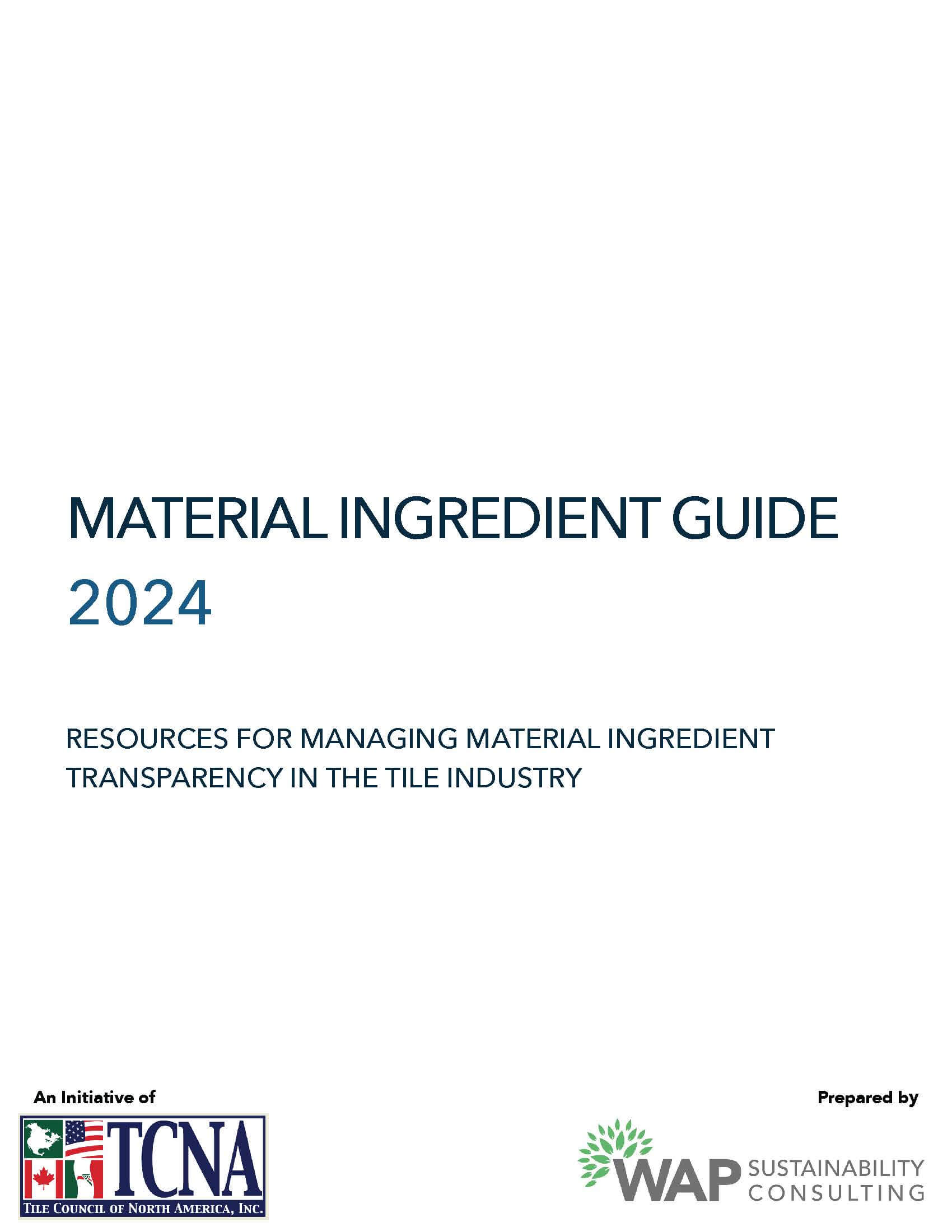 This guide is a resource for manufacturers to use when providing the content and chemical makeup of their products.