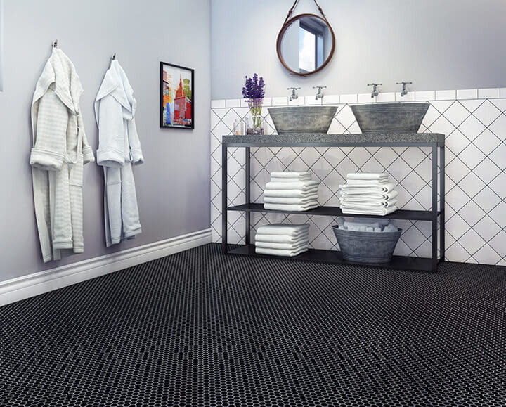 Patterned Floors to Complement Plain Walls - Tile Mountain