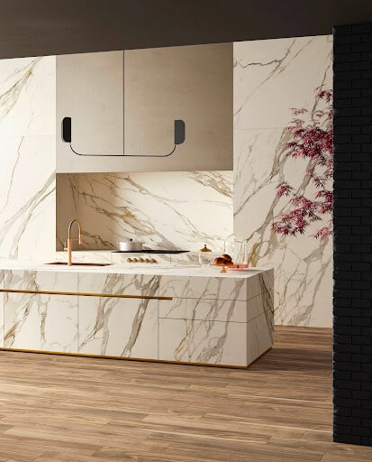 marble-look thin tile
