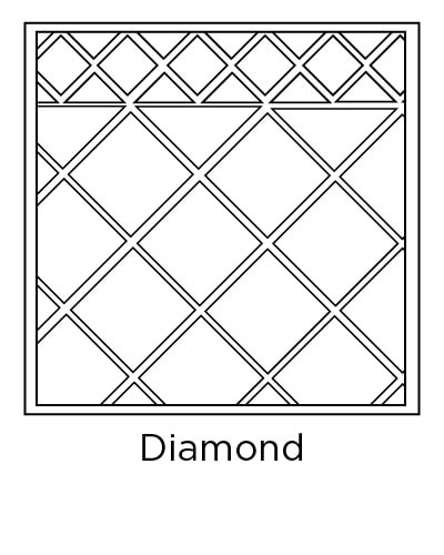 example of diamond tile layout design