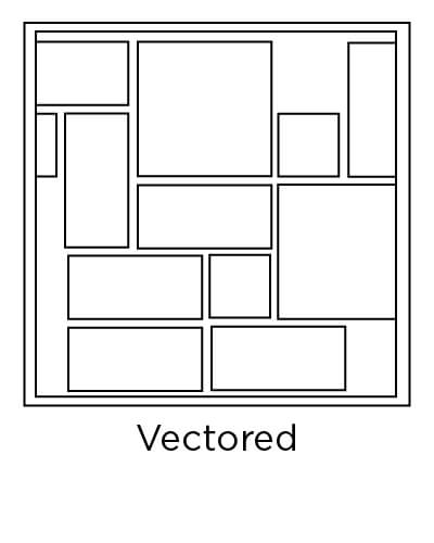example of vectored tile layout design