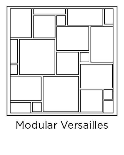 example of vertical modular versailles tile layout design