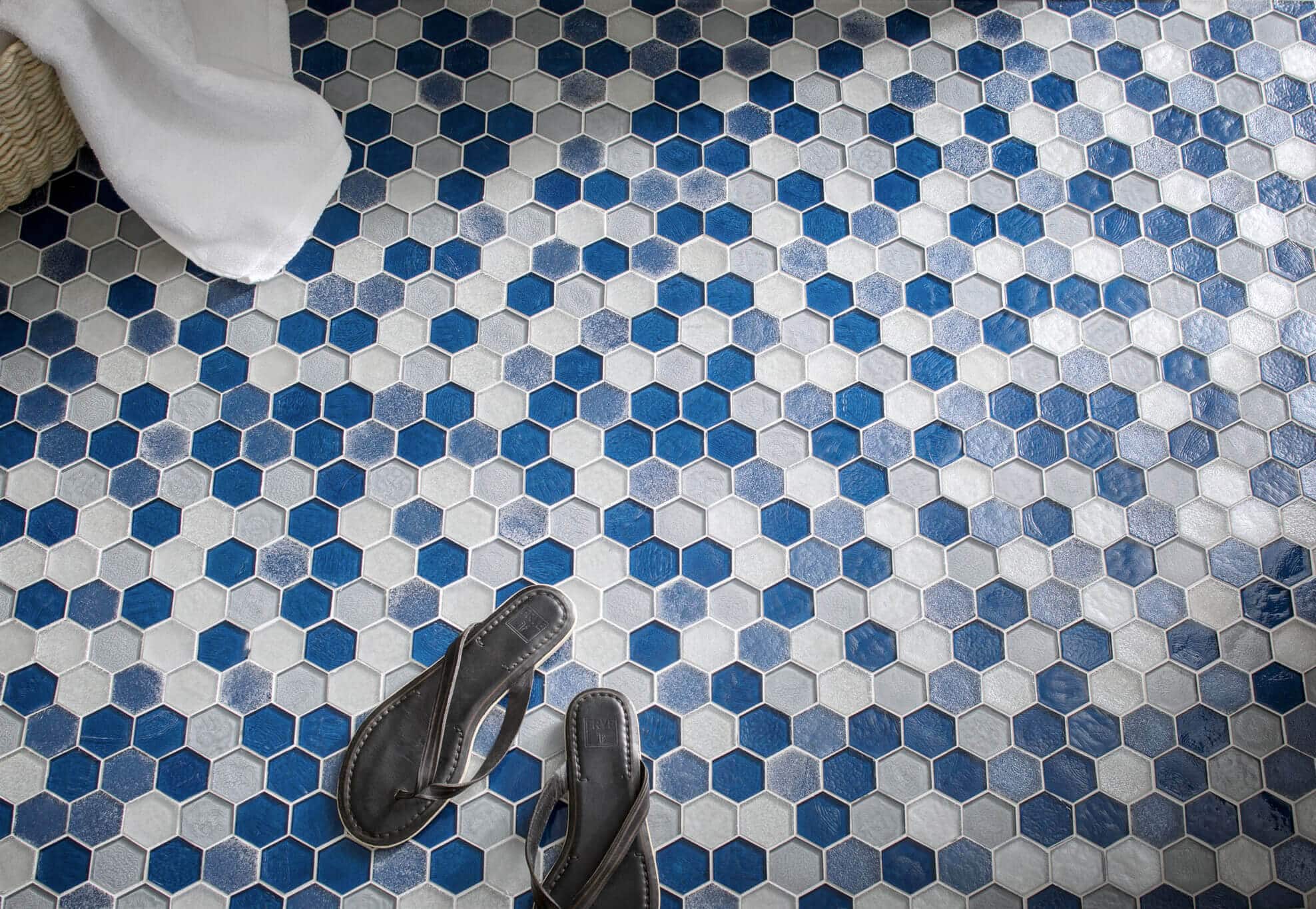 Bathroom hexagon Floor Tile Pattern