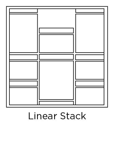 example of linear stack tile layout design