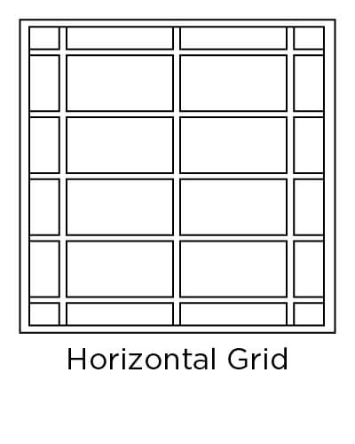example of horizontal grid  tile design layout