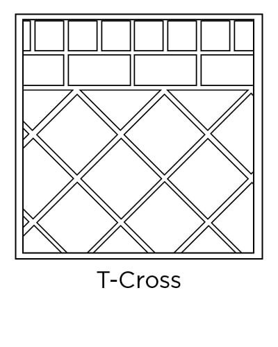 example of t-cross tile layout design