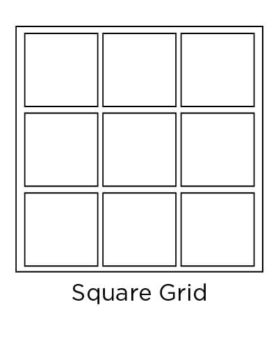 example of a square tile grid layout 