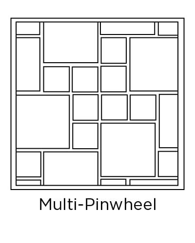 example of multi-pinwheel tile layout design