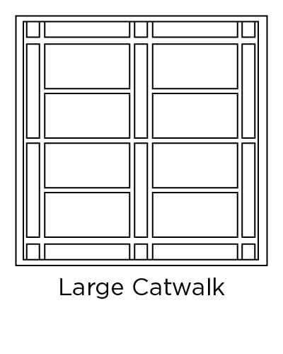 example of large catwalk tile layout design