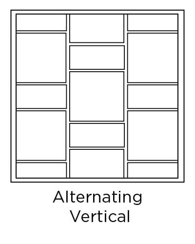 example of alternating vertical tile layout design