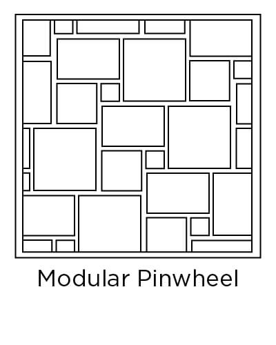 example of modular pinwheel tile layout design
