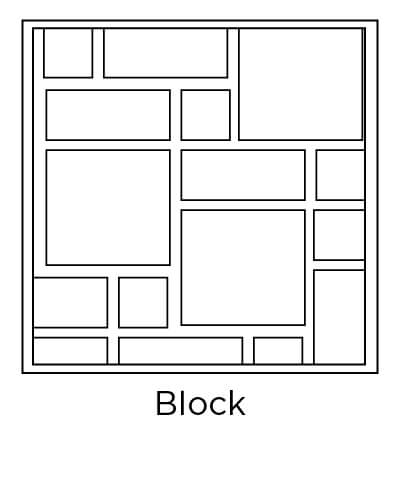 example of block tile layout design