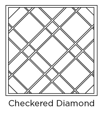 example of checkered diamong tile layout design