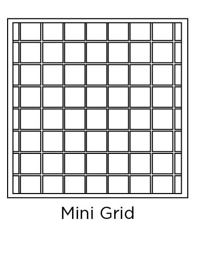 example of mini grid tile design layout