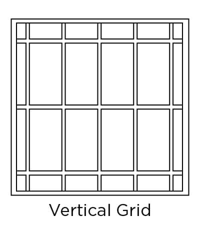 example of vertical grid tile layout design