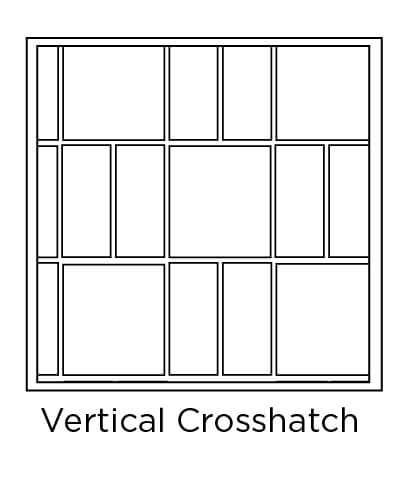 example of vertical crosshatch tile layout design