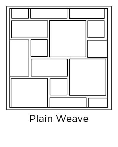 example of plain weave tile layout design