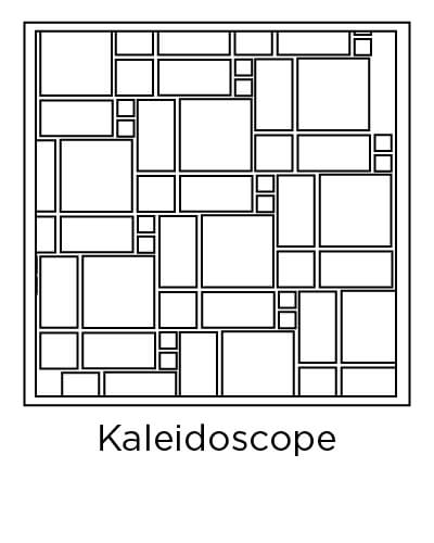 example of kaleidoscope tile layout design