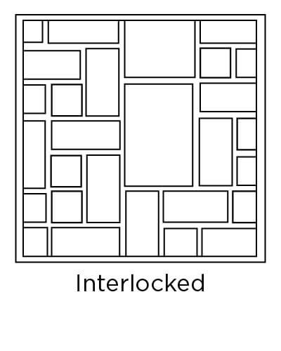 example of interlocked tile layout design
