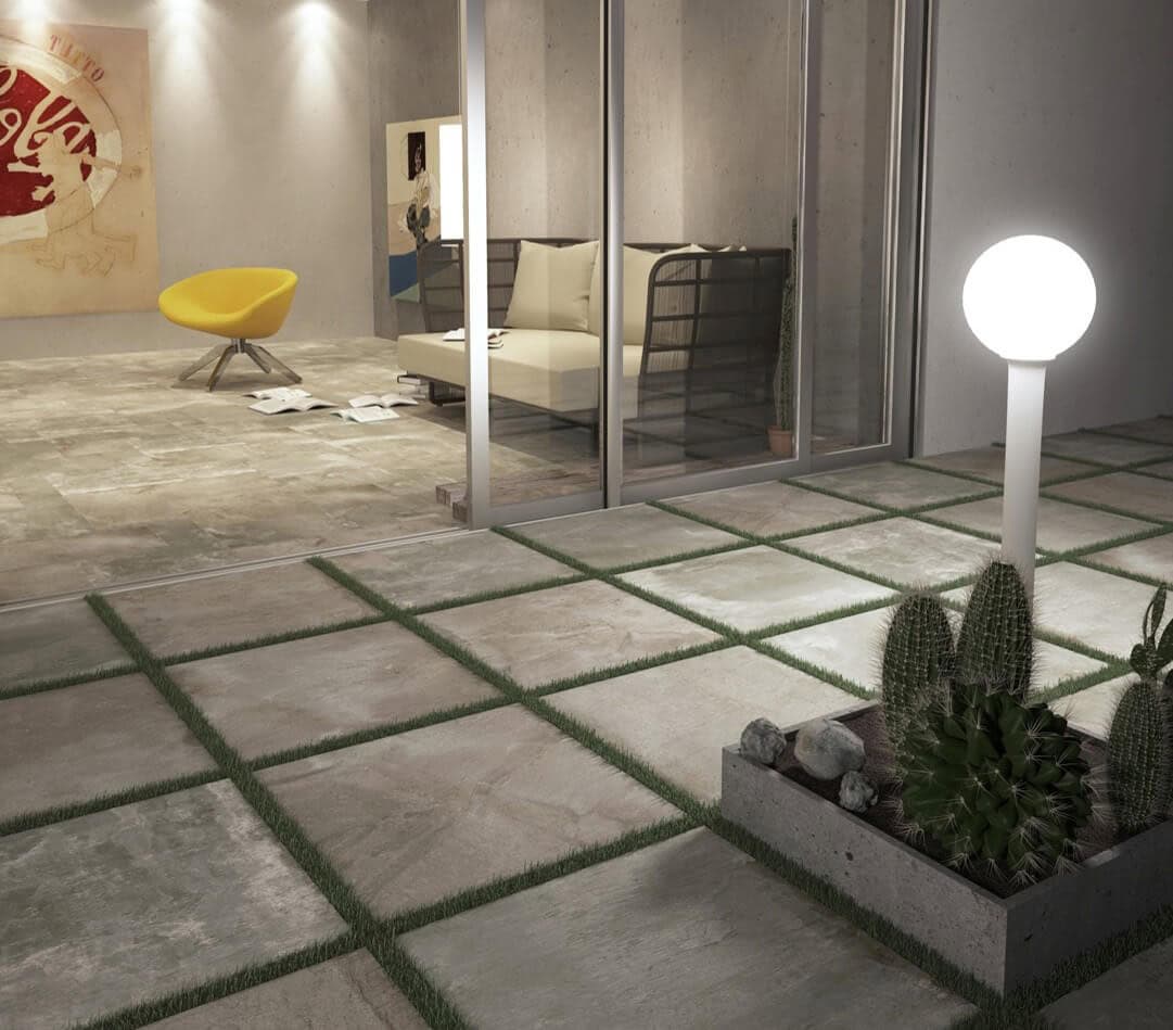 Porcelain and ceramic tile flooring for a seamless indoor-outdoor transition