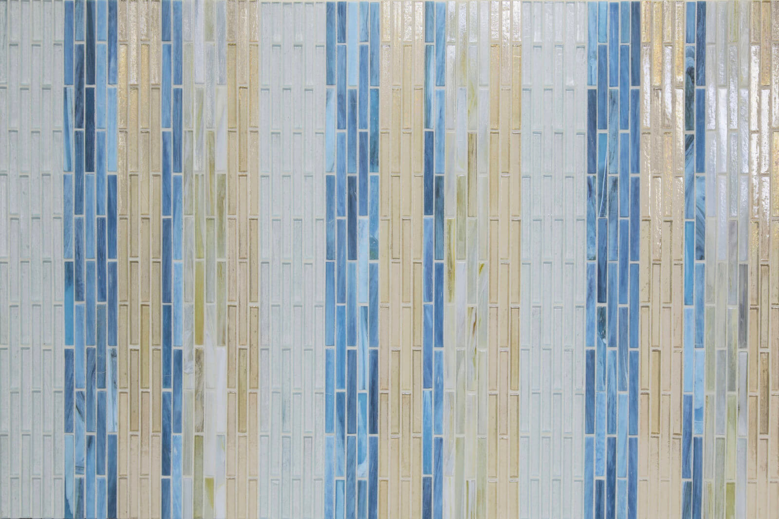 Colorful mosaic vertical subway tile
