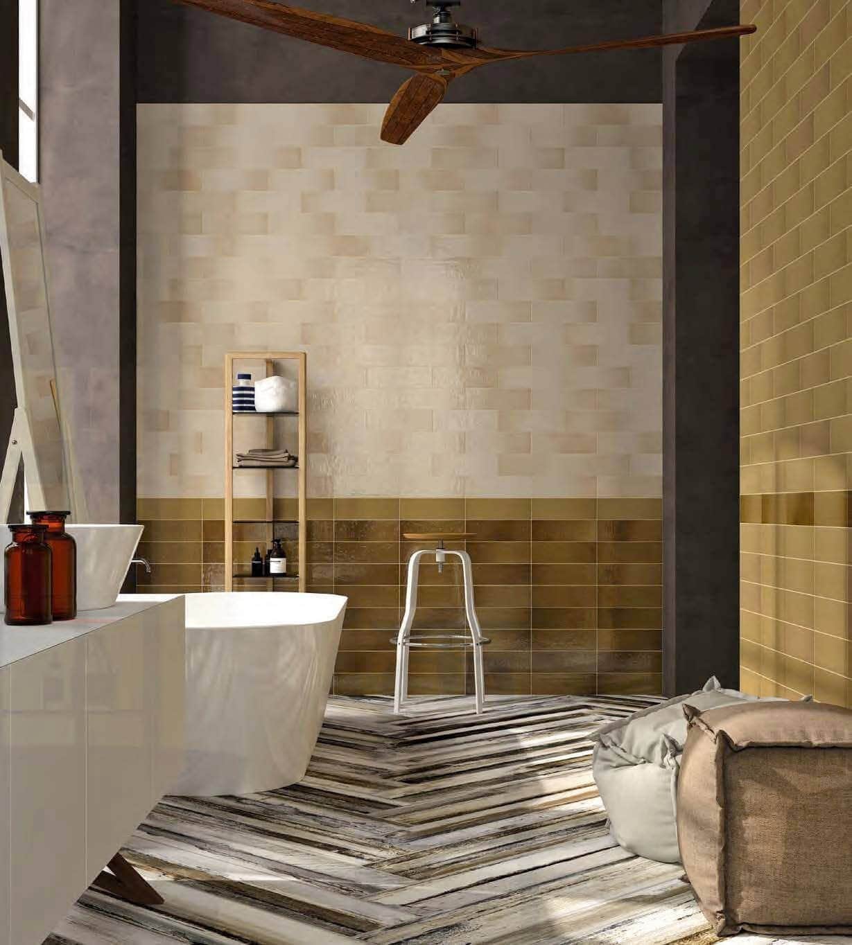 neutral blush undertones for bathroom tile