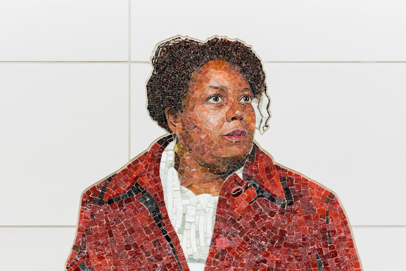Translucent person-look tile design